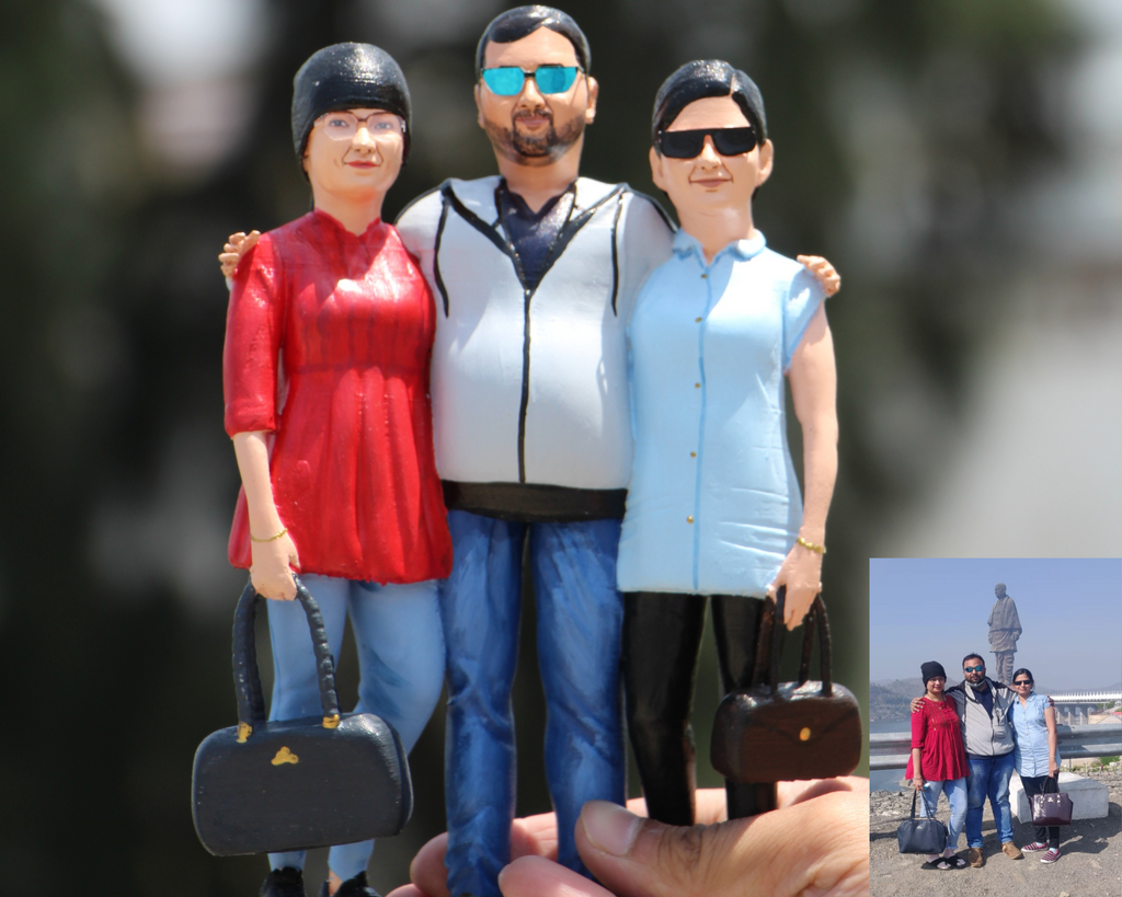 Family Miniature 3dstatue family-miniature-3dstatue